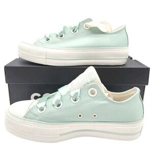 Converse (Womens 8) Chuck Taylor Lift OX Platform Shoe Skate Sneaker Sticky Aloe